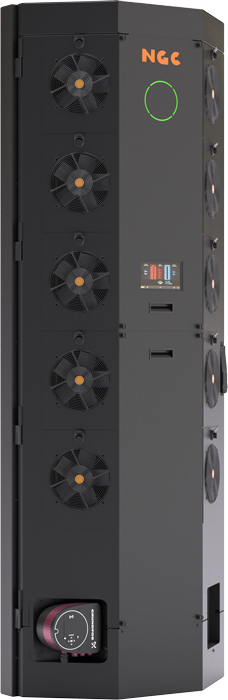 NGC RDHx system cooling 160 kW high-density AI rack